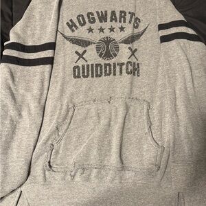 Gray Hogwarts Quidditch Sweater